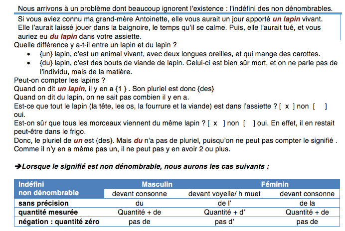 Articles indéfinis